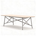 Table rectangulaire en bois avec structure métallique dimensions 160 x 80 x 75cm