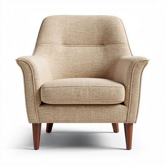Fauteuil en velours bleu avec boutons rembourrés dimensions 80 x 90 x 90cm