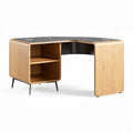 Bureau en bois de hêtre avec plateau en verre noir dimensions 150 x 75 x 75cm